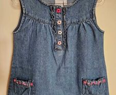 Jasper Conran Girls Denim Dress 3-4 Years