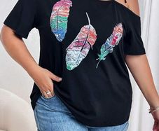 Lovely Tunic Top with Asymmetrical Neckline size 20