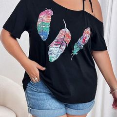 Lovely Tunic Top with Asymmetrical Neckline size 20