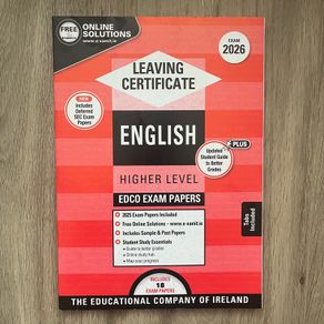 Leaving Certificate English Higher Level Exam Papers 2026 (EDCO)