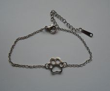 Stainless steel bracelet. Bracelet. Paw bracelet.Gift