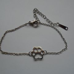 Stainless steel bracelet. Bracelet. Paw bracelet.Gift