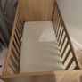Oak Finish Baby Cot with Mattress  Barely Used Portmarnock Image 4