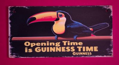 Vintage Style wooden sign,  Guinness time !