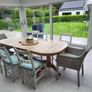 Beautiful Solid Wood Dining Table & 6 Chairs Image 2