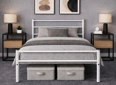 FREE White Metal Frame Single Bed, Unused Mattress & MORE