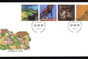 1999 Great Britain Millennium Projects The Farmers' Tale Commemorative Stamps Royal Mail Addressed First Day Cover (FDC)