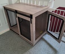 PawHut Dog Crate Furniture with Sliding Door