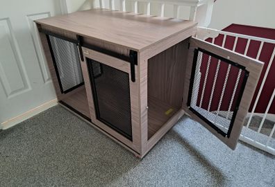 PawHut Dog Crate Furniture with Sliding Door