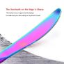 Rainbow Cutlery Set, HOBO 24 Piece Stainless Steel Flatware Set, Silverware Dinnerware Set Service for 6, Tableware Cutlery Include Knife/Fork/Spoon/Teaspoon for Home with Gift Box(Rainbow Multicolor) Image 6