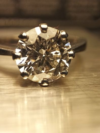 18ct White Gold Hand Made 2ct.Diamond Solitaire Ring