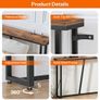 Console Table 180 cm  with Charging Station, Long Behind Sofa Table, Narrow Hallway Table Image 3
