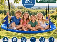 main image for ad 5ft Large Round Saucer Tree Swing 317kg  Blue Outdoor Garden Swing