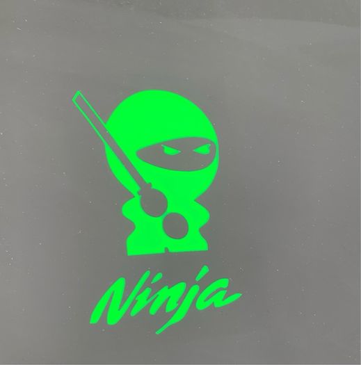 Ninja Helmet Fuel Tank Fairings Sticker decal x2