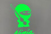 Ninja Helmet Fuel Tank Fairings Sticker decal x2