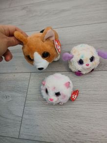 3 Ty teddys 2 with tags
