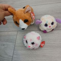 3 Ty teddys 2 with tags