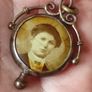 Antique double sided photo locket pendant Image 5