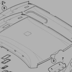 bmw e46 saloon sport black roof liner kit