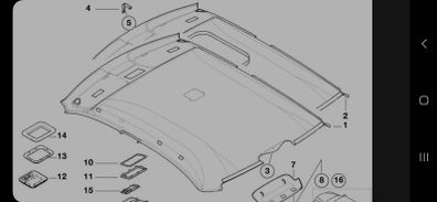 bmw e46 saloon sport black roof liner kit
