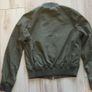 ladies army green crop style lightweight jacket/anorak size small 8 to 10 Image 3
