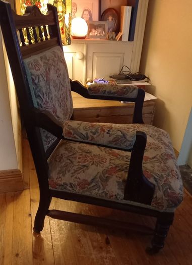 Edwardian parlor chair