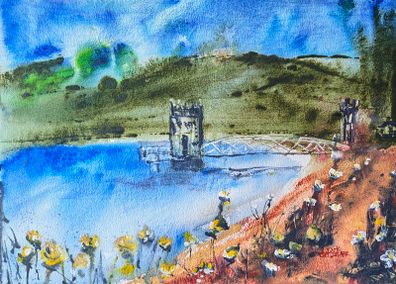 roundwood Wicklow watercolour