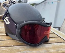 Winter sports helmet and mask