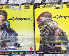 Hot Wheels Cyberpunk Bundle  - Porsche 911 Turbo (930) + Quadra