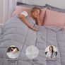 Brentfords Weighted Blanket Adult 4kg Silver Grey 125x150cm - Brand New Image 3