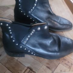 Free Zara Ladies Leather Boots Size UK 7 EU 40