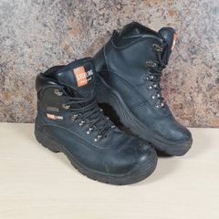 STERLING Waterproof steel toe cap work boots Size UK 5 EU 38 women boys junior work wear foot wear