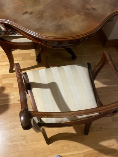 Dining room table and chairs