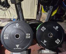 hit fitness 20kg bumper plate set