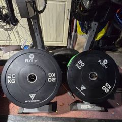 hit fitness 20kg bumper plate set