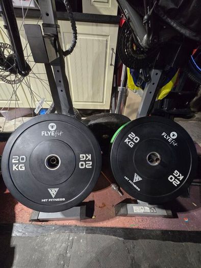 hit fitness 20kg bumper plate set