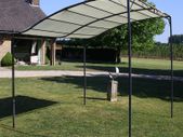 Gazebo Fabric Cream White