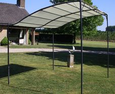 Gazebo Fabric Cream White