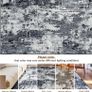 Washable Rugs Living Room 150x210 cm Modern Abstract Rug with Soft Low Pile Vacuum Friendly Non Slip Backing Minimalist Carpet for Lounge Bedroom Dining Room Home Office Black/Grey/White/Navy Image 4