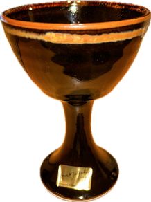 4 New Louis Mulcahy Wine Goblets