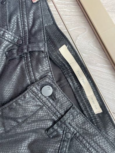 Part Two black snakeskin pants size 8