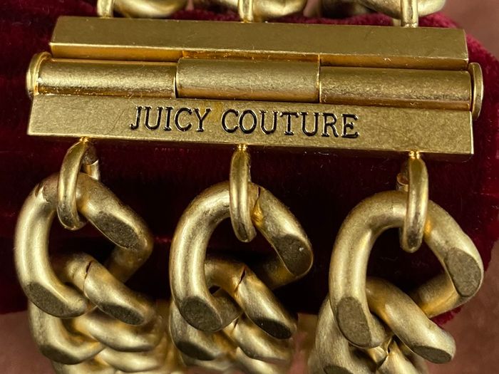 NWOT JUICY COUTURE Super Funky Matt Gold-Tone Chunky 3 Tier Chain Bracelet - 75% Discount