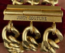 NWOT JUICY COUTURE Super Funky Matt Gold-Tone Chunky 3 Tier Chain Bracelet - 75% Discount