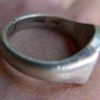 Vintage Sterling Silver 925 Men's Signet Ring (adjustable size) 9,2g Image 4