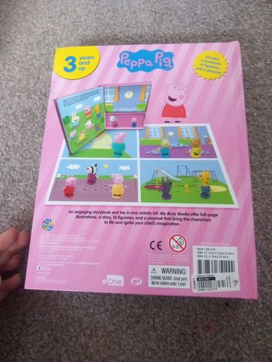 peppa pig my busy book. includes 10 figurines