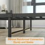 Bed Frames with Storage Wooden Headboard, Metal 4ft Bed Frame Image 4