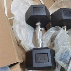 Brand new Hex Rubber Dumbbells