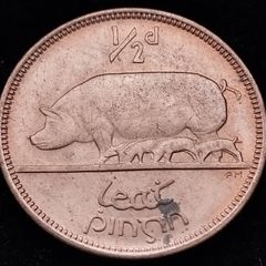 [#2669] - Ireland 1967 | Irish 1/2d | Irish Half Penny | KM.10 | UNC