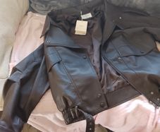 Brown leather jacket from Park by Coleen brand new