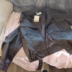 Brown leather jacket from Park by Coleen brand new